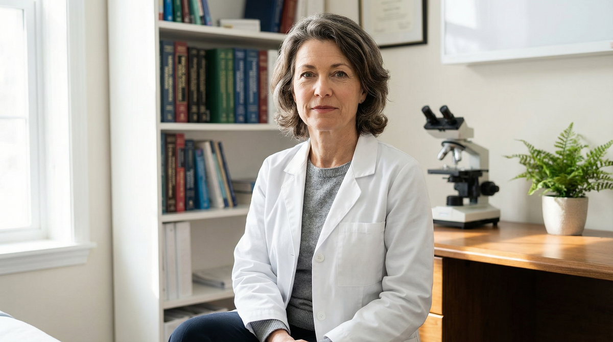 Dr. Grazia Antonelli nel suo studio