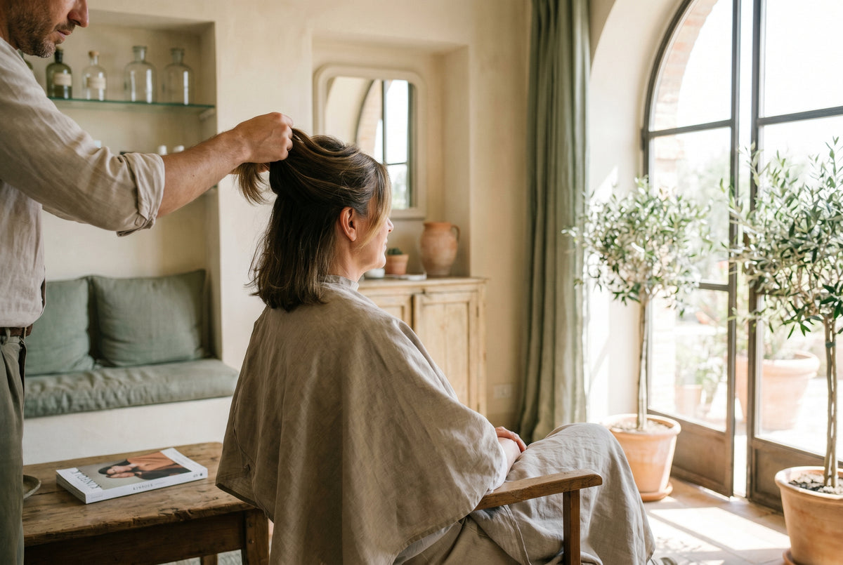 La sedia del salone: l'unico posto dove i capelli non possono mentire.
